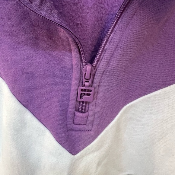 EUC ADORABLE COLOR BLOCK CHEVRON CUTE CUFF HEMLINE SWEATSHIRT L LARGE - Picture 9 of 10